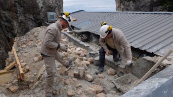 Arthur et Hafedh au travail