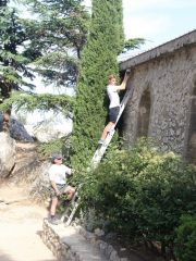 … et sur le mur sud de la chapelle