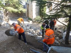 Mars 2014 D. Le Blanc, J-J Bernard-Bret et S. Chazalette au terrassement