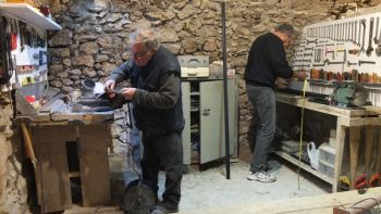 L'atelier est situé dans la deuxième cave