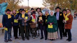 Les Chanteurs de Sainte-victoire au marché des santonniers, décembre 2016