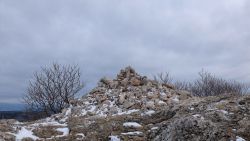 Sainte-Victoire, quelques flocons en janvier 2016