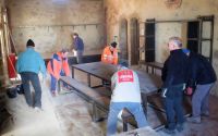 Mardi 16 et jeudi 18 janvier, les bénévoles préparent la réouverture du Prieuré