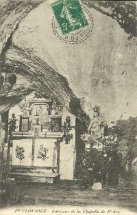 La chapelle en 1910, carte postale