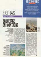 Septembre 1992, Eurocopter News, 'Sauvetage en montagne' 