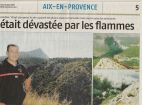 La Provence 10 août 2009, Il y a 20 ans, Ste-Victoire était dévastée par les flammes', suite'