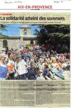 La Provence 17 mai 2012, montée Solidarité