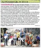 La Provence, 21 mai 2014, Journée oeucuménique