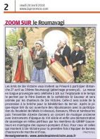 La Provence, 24 avril 2014, annonce pour le Roumavagi