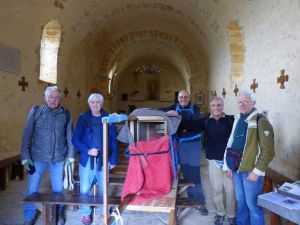 de g à dr : Alain C., Roger, Daniel, Sauveur, Etienne Fabre