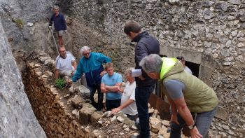 Etat des lieux après le terrassement effectué par les bénévoles