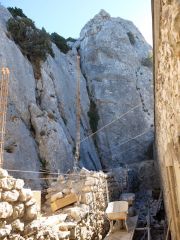 Vue sur le chantier pendant la pause 