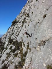 Bruno au cours de la descente, photo du GSSV