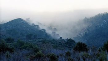 Des vapeurs encore sur la face nord