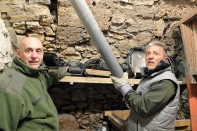 Patrick Eymart et Bernard Saint-Michel dans la troisième cave