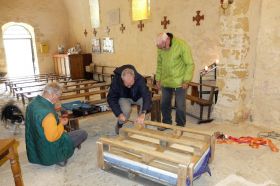 La plaque de marbre dans son emballage