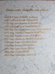 La liste des dignitaires