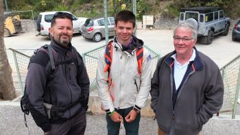 Frédéric et Camille, gardes nature, avec Alain