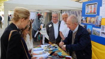 Visiteurs, Alain, Marc, Philippe de Laleu 