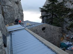 Vue d'ensemble pendant la visite de Chantier