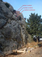 Les 3 rochers en domino 