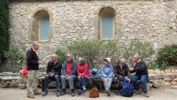 Jean-Jacques, Gérard, Daniel, Bernard et Philippe avec des amies