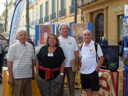 Augustin Magne, botaniste et membre de notre association, Geneviève, Francis et Patrick