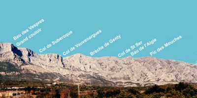 Les cols de la partie orientale de Sainte-Victoire