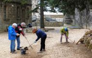 Jeudi 29 mars 2018 : pluie et travaux au Prieuré