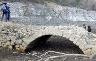 Jeudi 4 février 2016 : l'ancien pont émergé et travaux divers