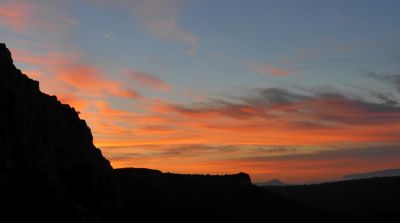 Ciel de feu sur l'oppidum d'Untinos.