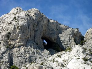 Le Garagaï zoomé à partir du sentier marron