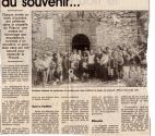 Fin 1991, messe du souvenir