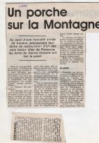 1990, 'Un porche sur la montagne'