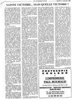 11 novembre 1995 le Courrier d'Aix, 'Sainte-Victoire...mais quelle Victoire ?'