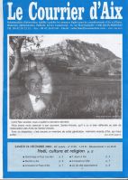 Le Courrier d'Aix, 25 décembre 2004, 'L'ami Paul Jourdan nous a quitté... '