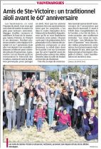 La Provence, 24 février 2015, l'aïoli