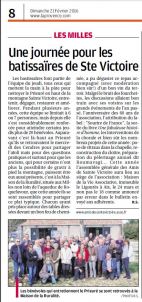 La Provence, 10 février 2016,L'aïoli des bénévoles