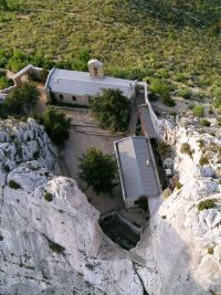 2006, vue prise par Georges Flayols, la brèche et son accès, avant les travaux de sécurisation