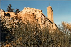 Les flammes ont léché la face nord de la chapelle... 