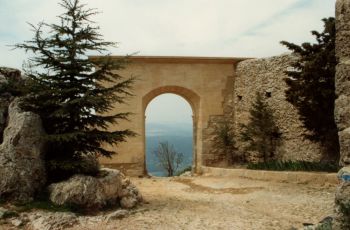 1991, le porche achevé, vu de l'intérieur