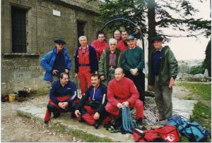 1997, les pompiers du GRIMP sont descendus dans la citerne pour la nettoyer