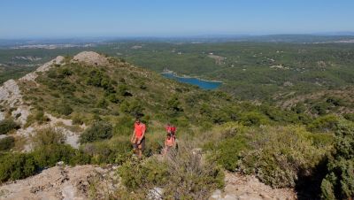 Vue arrière sur les crêtes parcourues